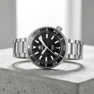 ADDIESDIVE Reloj Analógico para Hombres de Automático con Correa en Acero Inoxidable 100bar